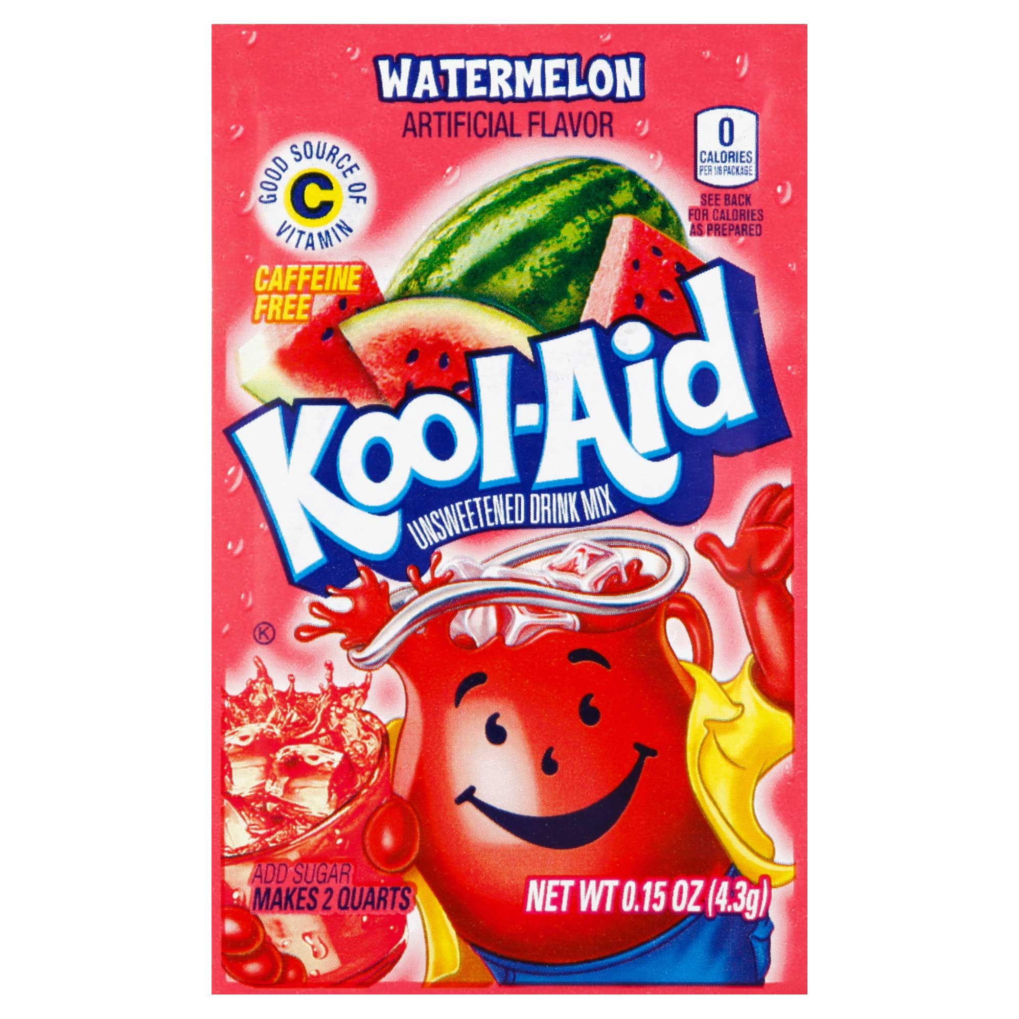 Kool-aid Watermelon Powdered Beverage Mix, 0.15 Ounce -- 192 Per Case