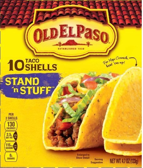 Old El Paso Stand N Stuff Taco Shells, 4.7 Ounce -- 12 Per Case