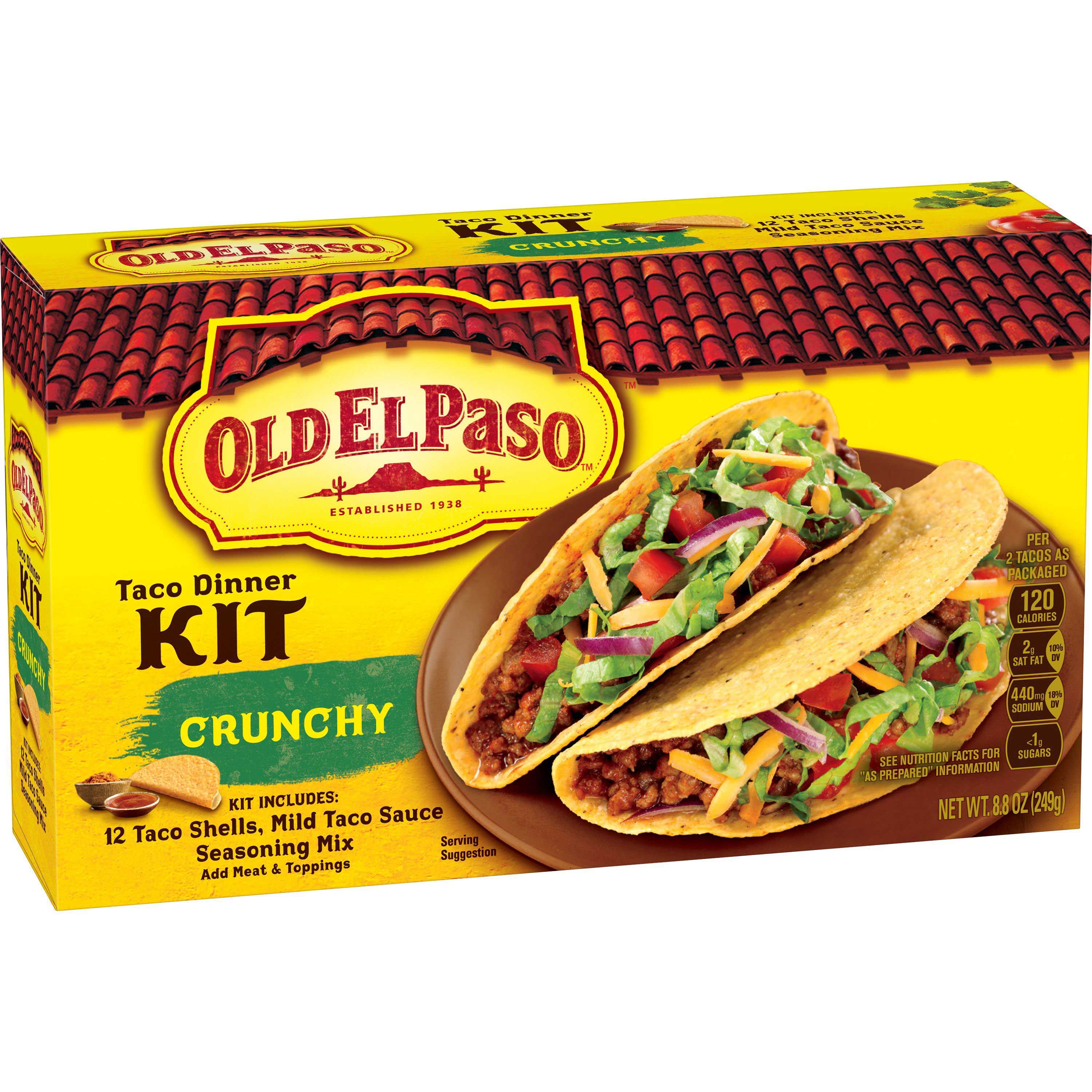 Old El Paso Hard Taco Dinner Kit, 8.8 Ounce -- 12 Per Case