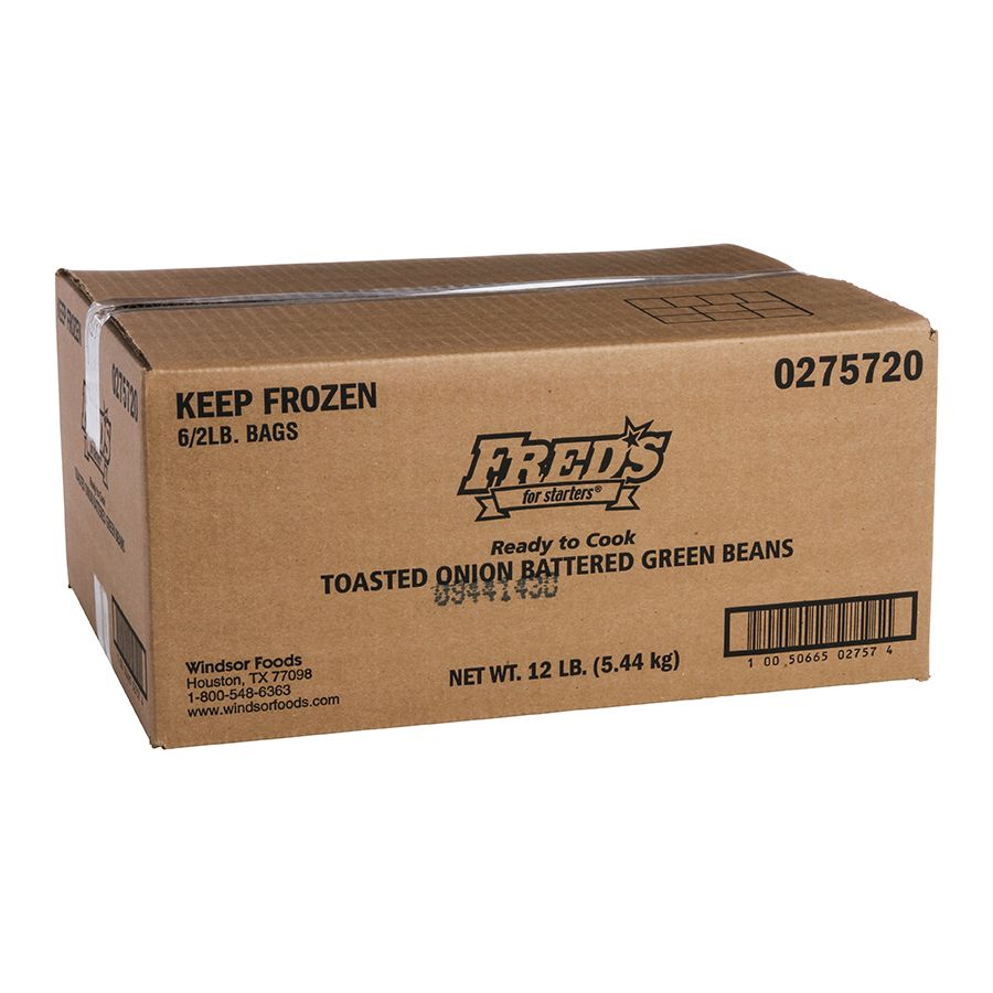 Fred's Toasted Onion Battered Green Beans Fry, 2 Pound -- 6 Per Case