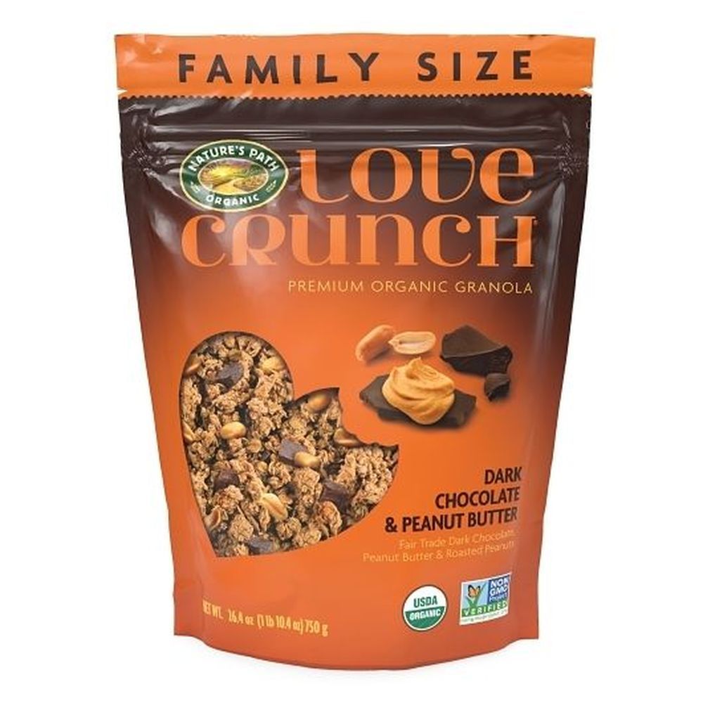Love Crunch Organic Dark Chocolate And Peanut Butter Granola, 26.4 Ounce -- 6 Per Case