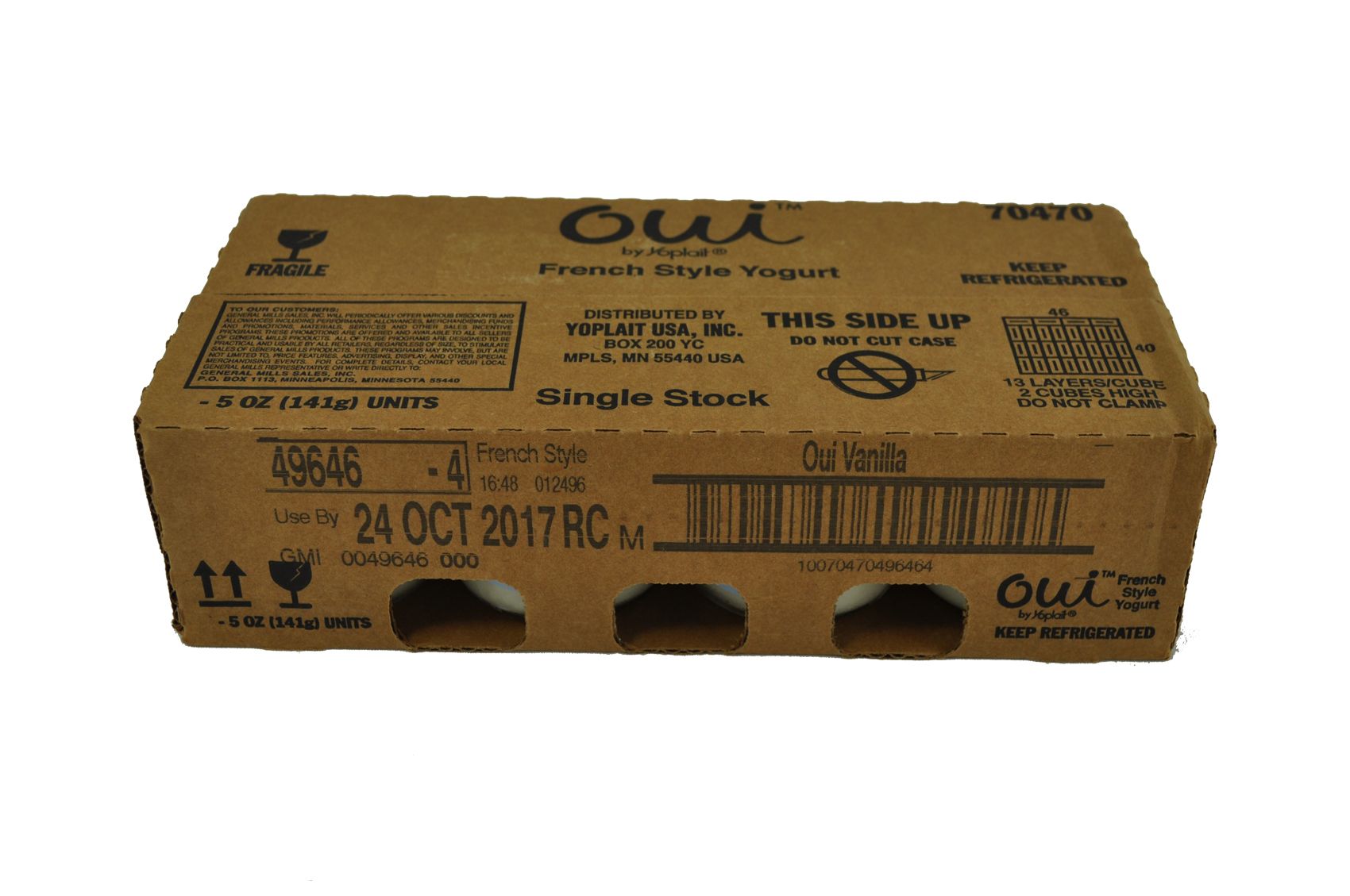 Oui By Yoplait French Style Vanilla Yogurt, 5 Ounce -- 8 Per Case
