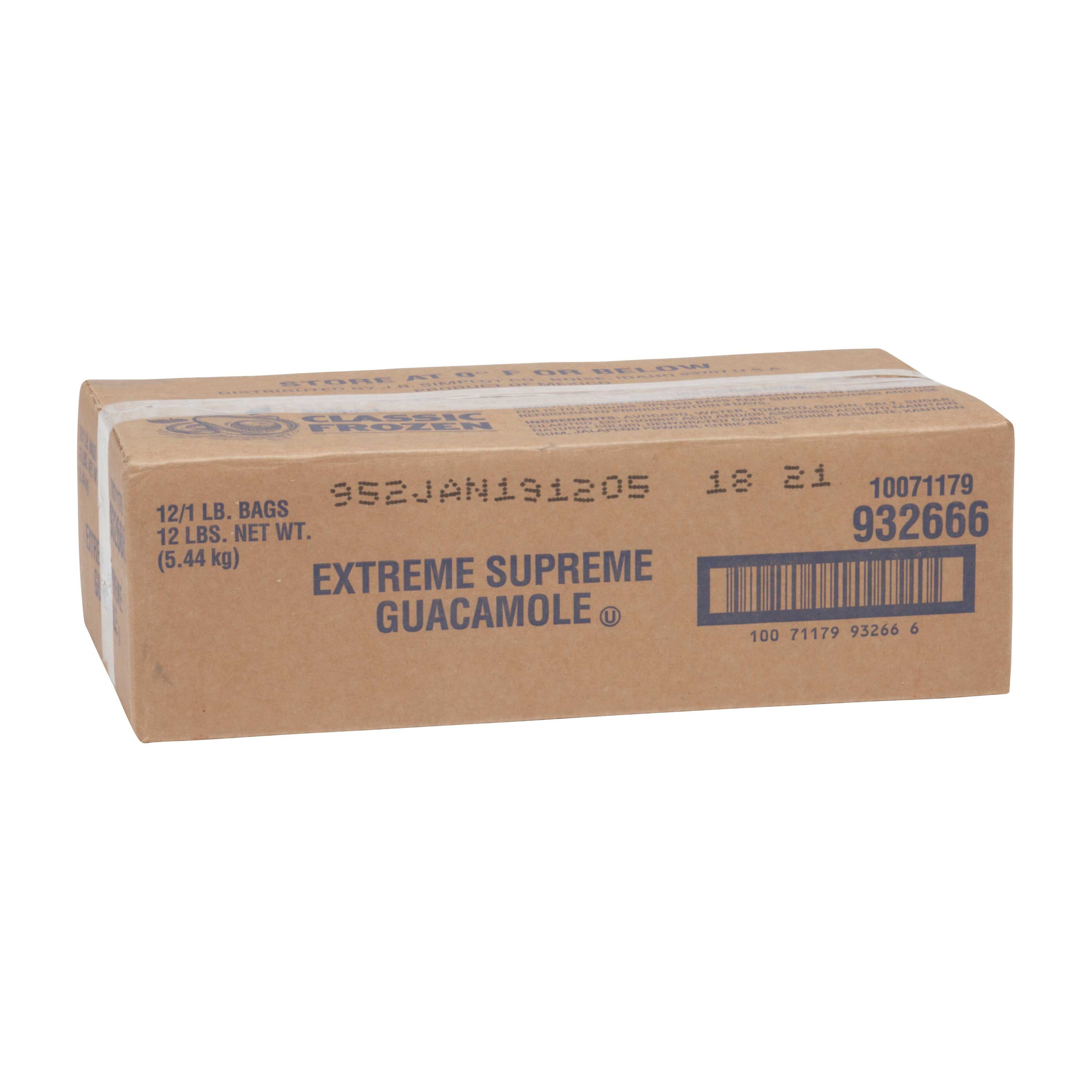 Simplot Extreme Supreme Guacamole, 1 Pound -- 12 Per Case