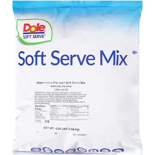 Dole Watermelon Soft Serve Mix, 4.5 Pound -- 1 Each