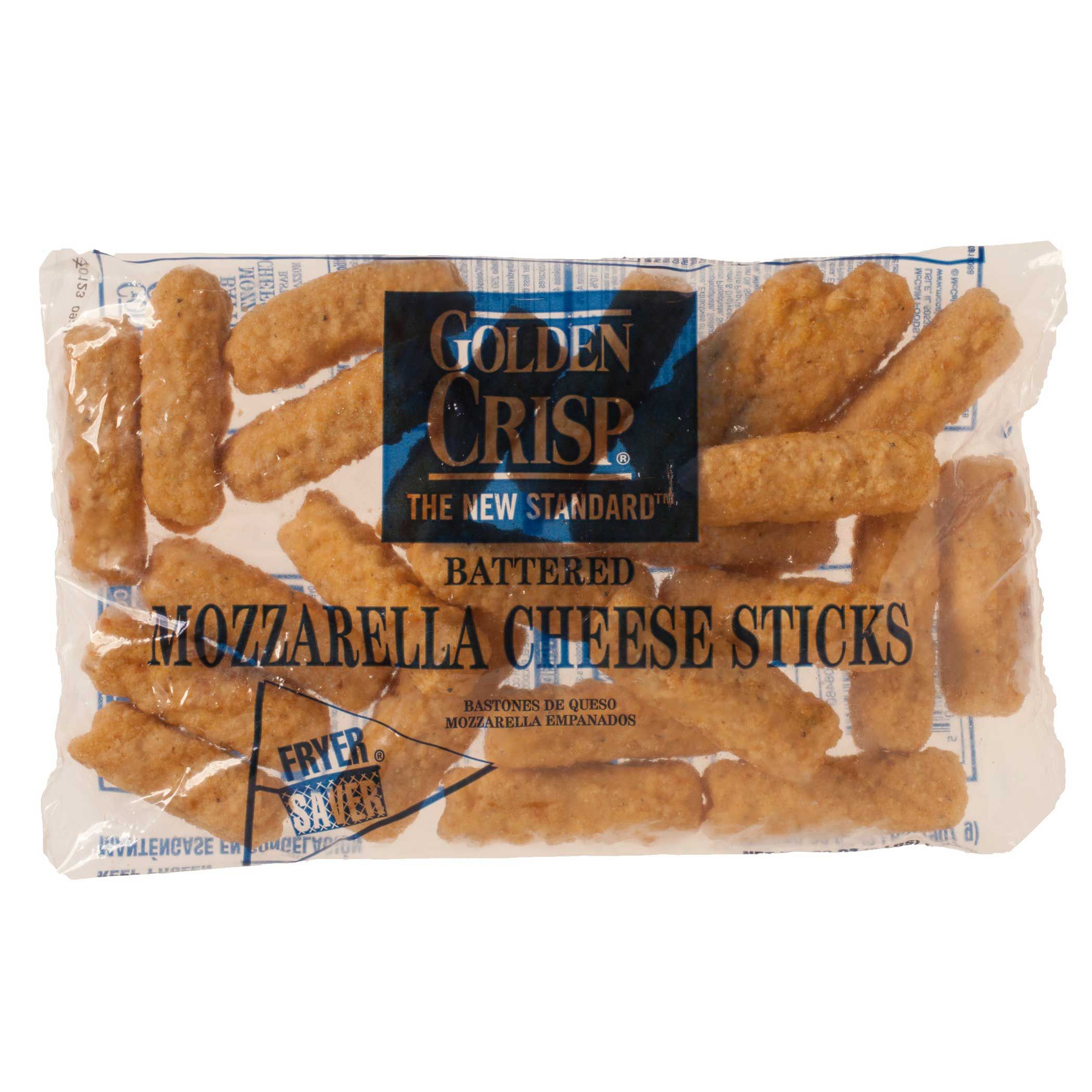 Mccain Golden Crisp Fryersaver Battered Mozzarella Cheese Stick - Appetizer, 2 Pound -- 6 Per Case.