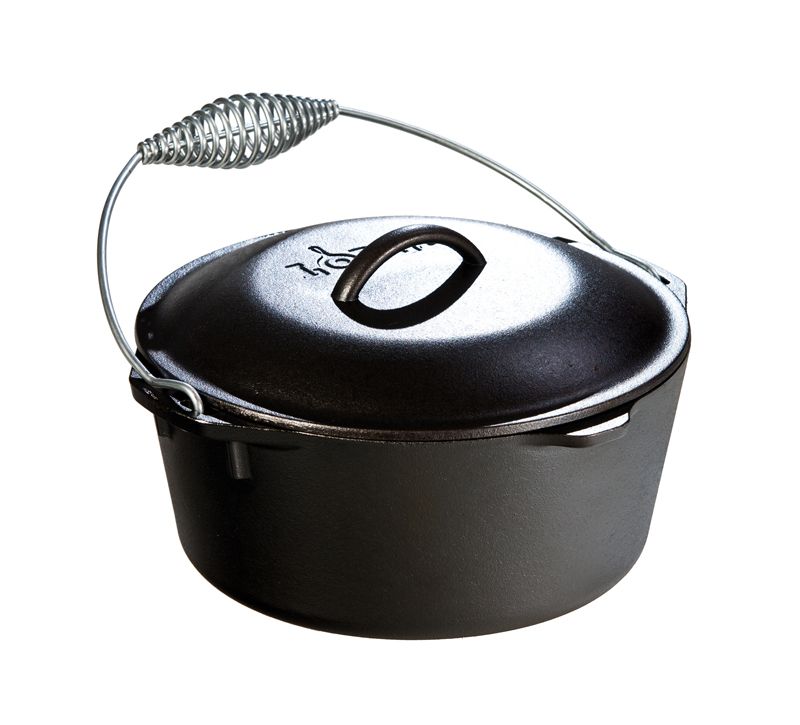 Lodge Preseasoned Cast Iron Dutch Oven, 5 Quart