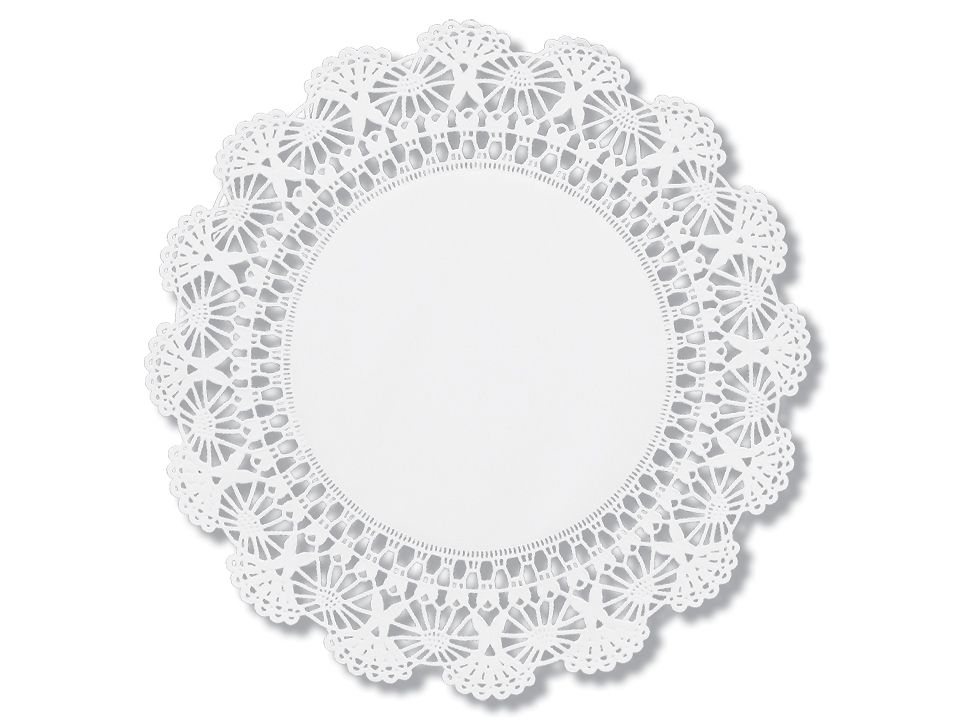 Brooklace Hoffmaster 25-04300 White Cambridge Lace Doily, 4 Inch -- 1000 Per Case