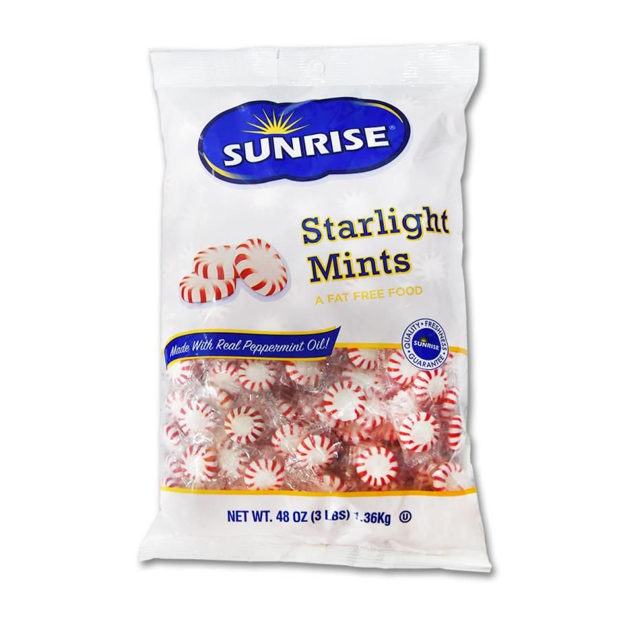 Sunrise Peppermint Starlights, 3 Pound -- 8 Per Case