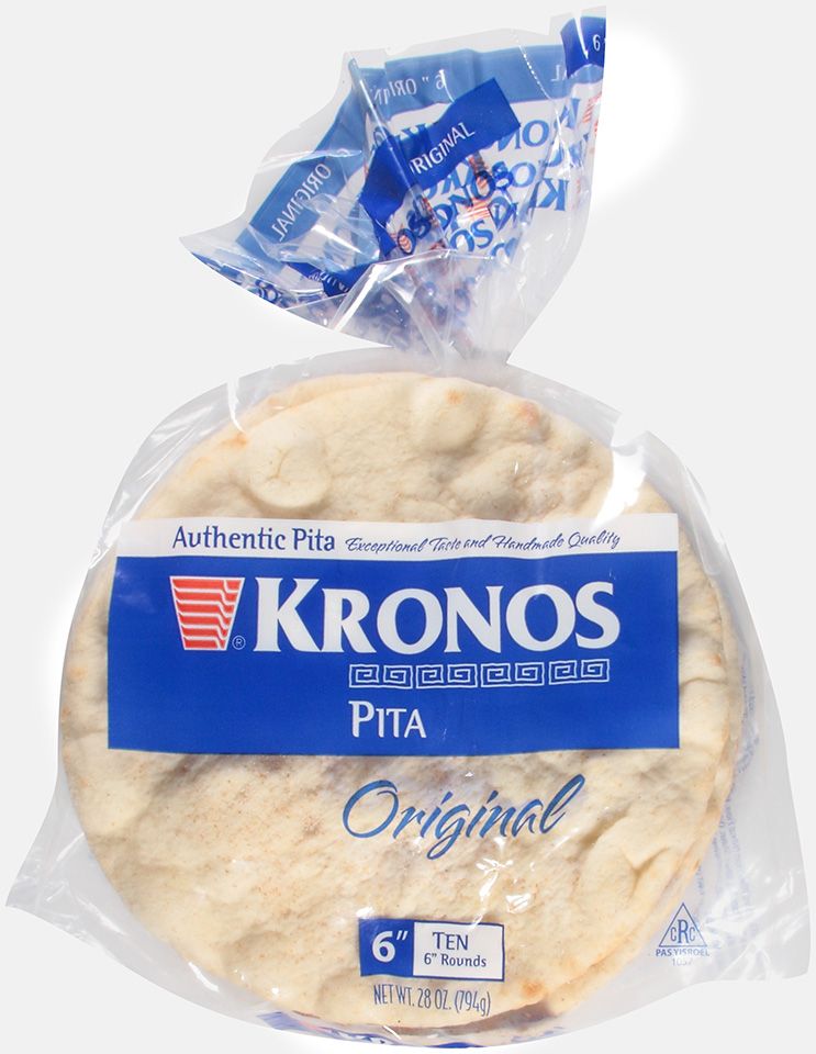 Pita Original Flat Authentic Pita Bread, 6 Inch -- 120 Per Case