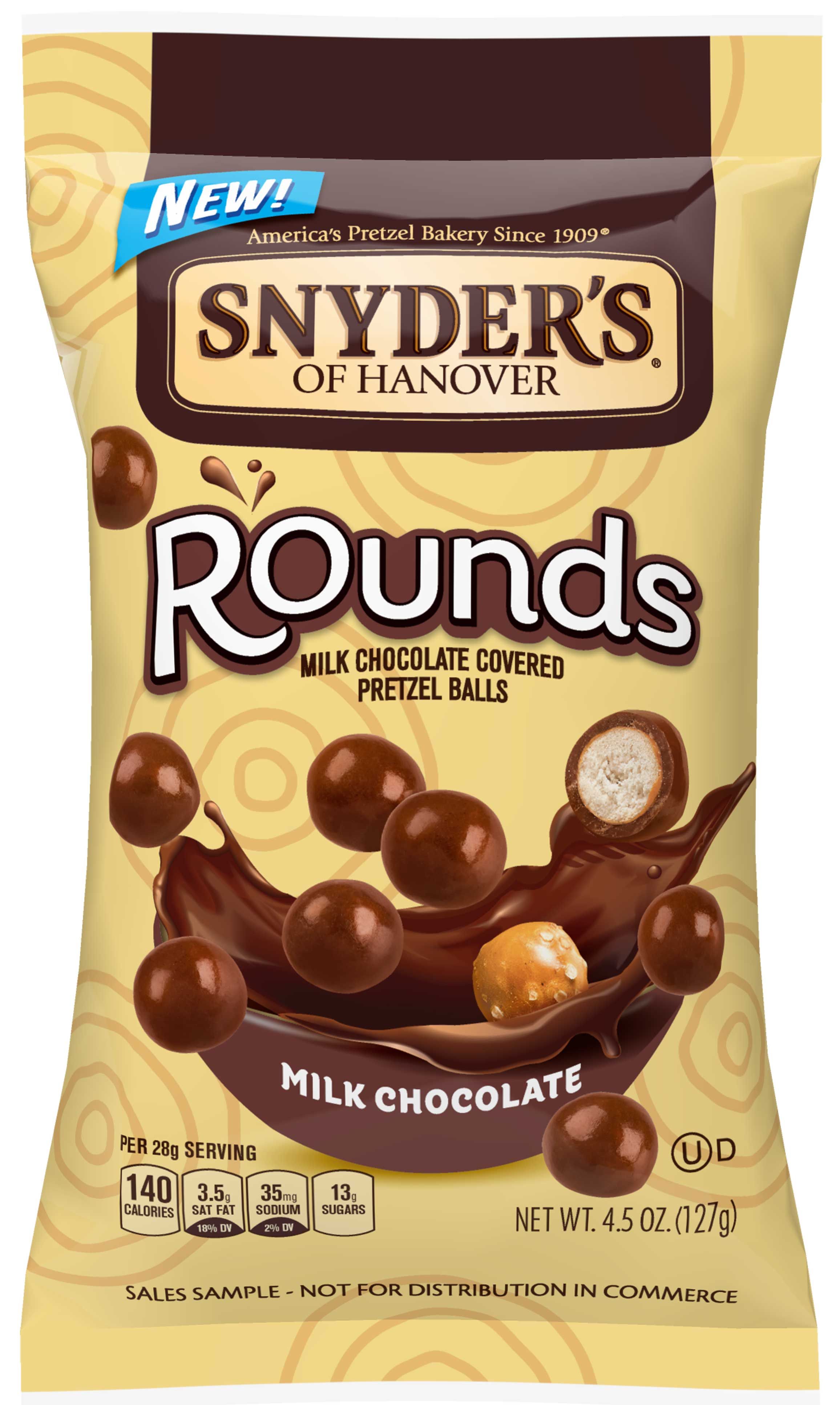 Snyder's Of Hanover Rounds Milk Chocolate Pretzel Ball, 4.5 Ounce -- 8 Per Case