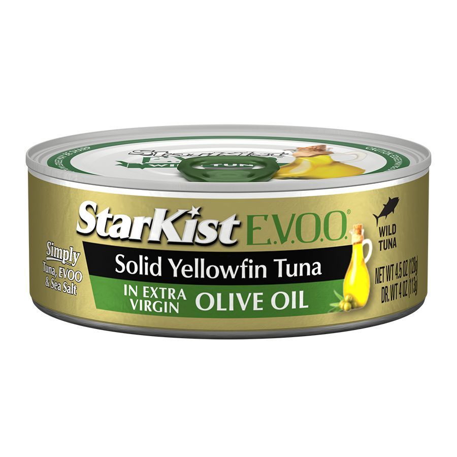 Starkist Selects Solid Yellowfin Sliced Lite Tuna Fillet In Extra Virgin Olive Oil, 4.5 Ounce -- 12 Per Case