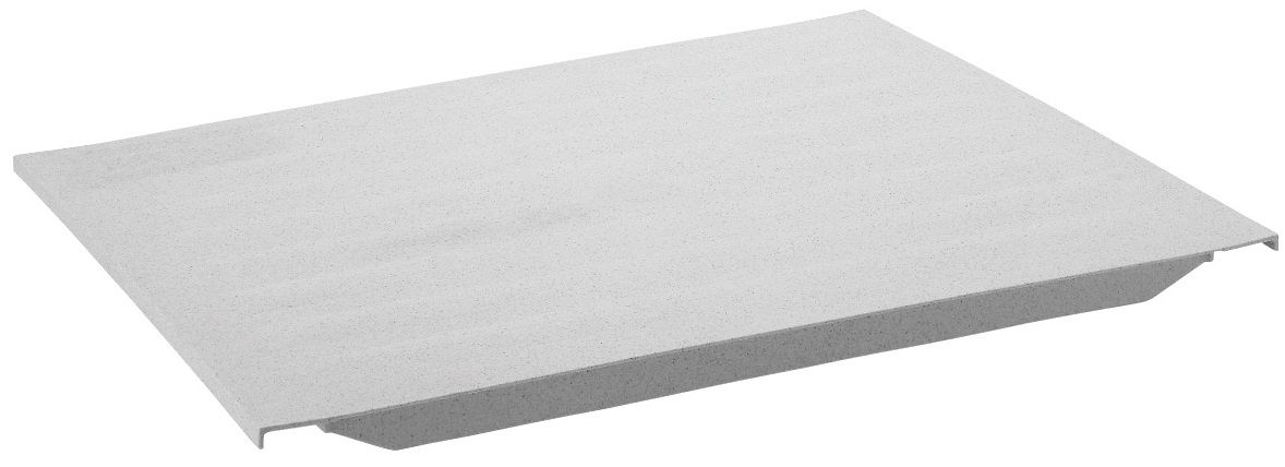 Cambro Speckled Gray Solid Plate For Camshelving Rack, 24 X 11 Inch