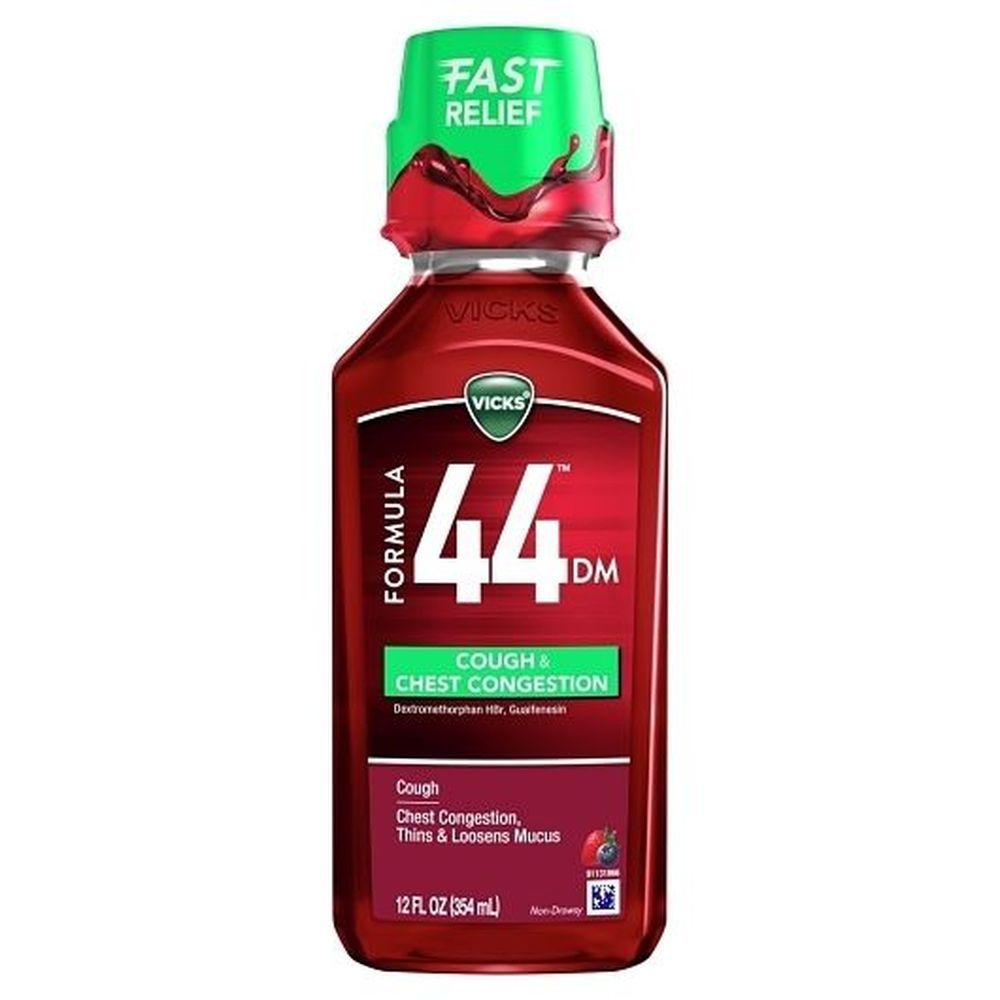 Vicks Formula 44 Cough And Chest Congestion, 12 Fluid Ounce -- 12 Per Case