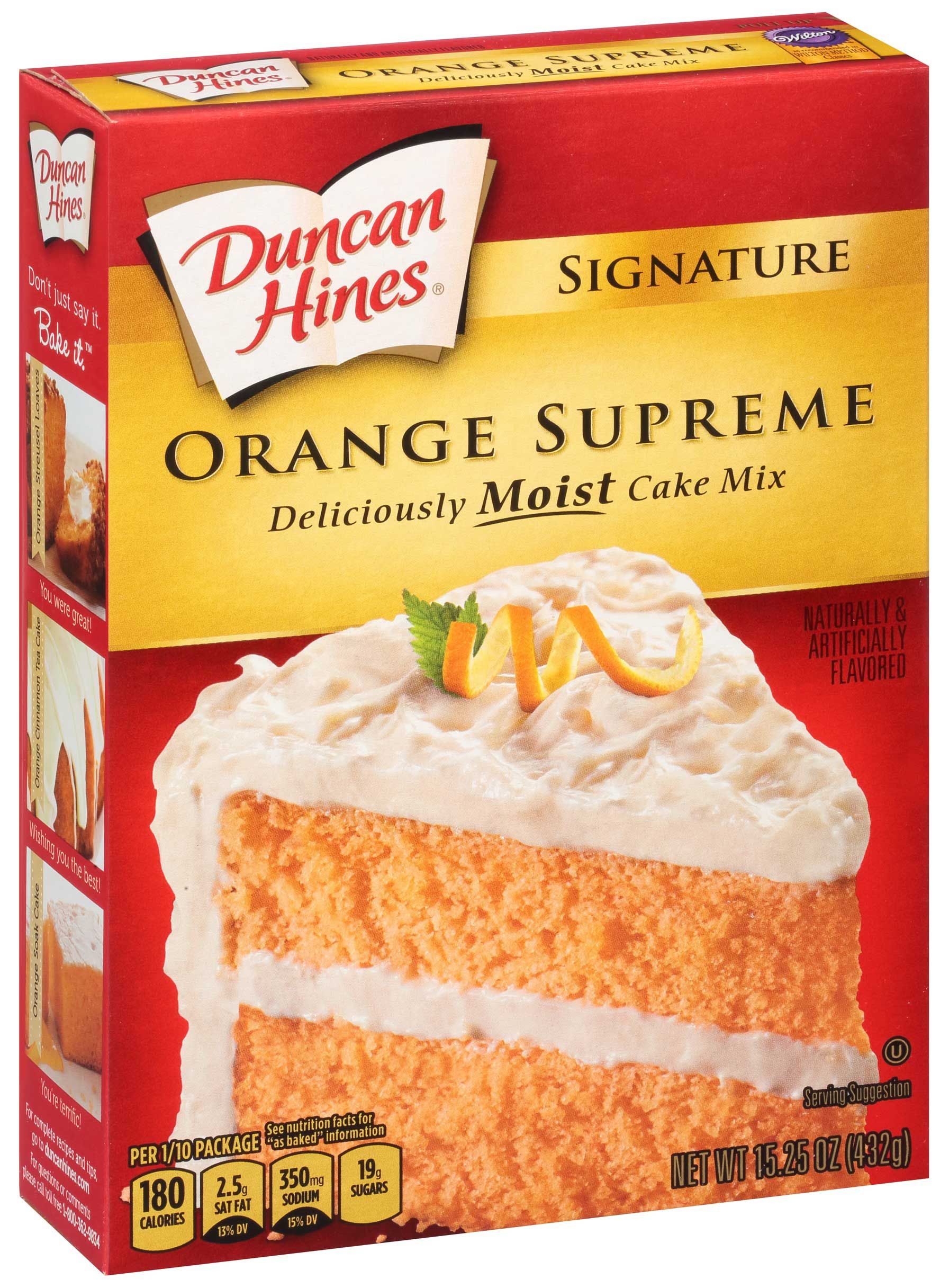 Duncan Hines Signature Orange Supreme Cake Mix, 15.25 Ounce -- 12 Per Case