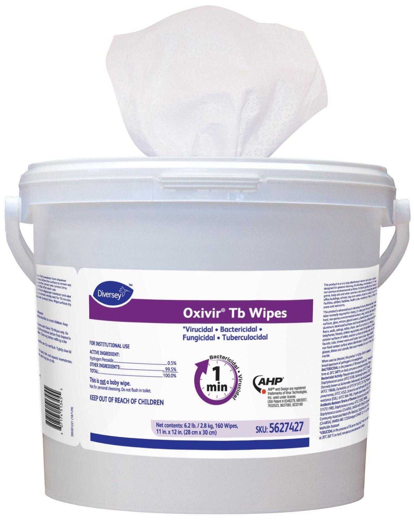 Oxivir Tb Disinfectant Cleaner Wipes, 160 Count -- 4 Per Case