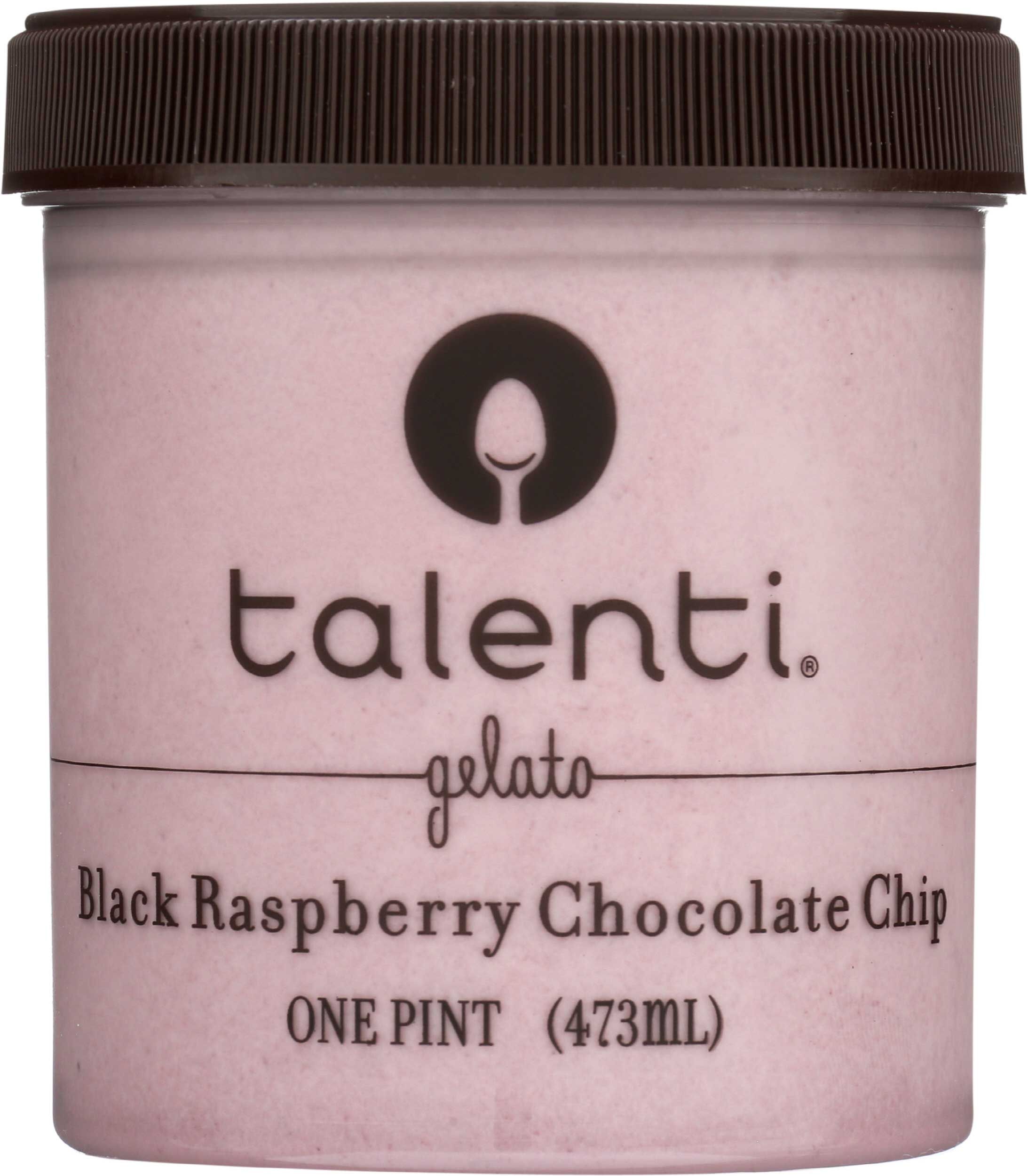 Talenti Black Raspberry Chocolate Chip Gelato, 16 Fluid Ounce -- 8 Per Case