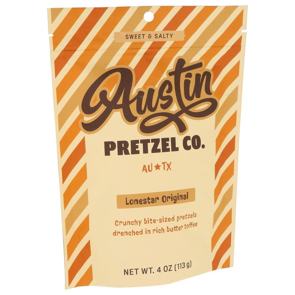 Austin Pretzel Lonestar Original Pretzel, 4 Ounce -- 12 Per Case