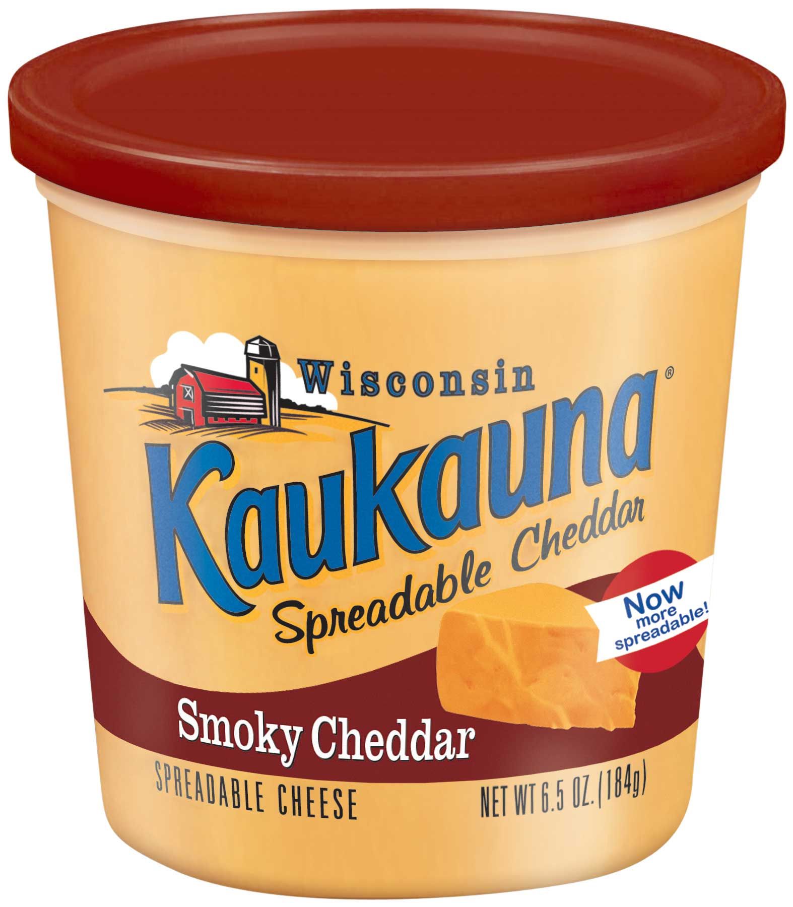 Kaukauna Smokey Cheddar Spreadable Cheese, 6.5 Ounce -- 12 Per Case