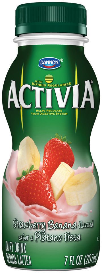 Activia Strawberry Banana Drink, 7 Fluid Ounce -- 12 Per Case