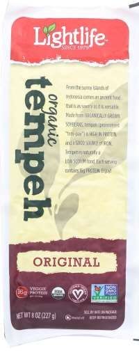 Lightlife Organic Original Soy Tempeh, 8 Ounce -- 8 Per Case