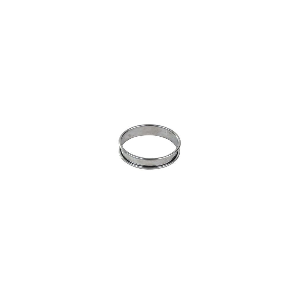 Gobel Stainless Steel Tart Ring With Rolled Edges, 3.14 Inch Dia X 0.78 Inch Height