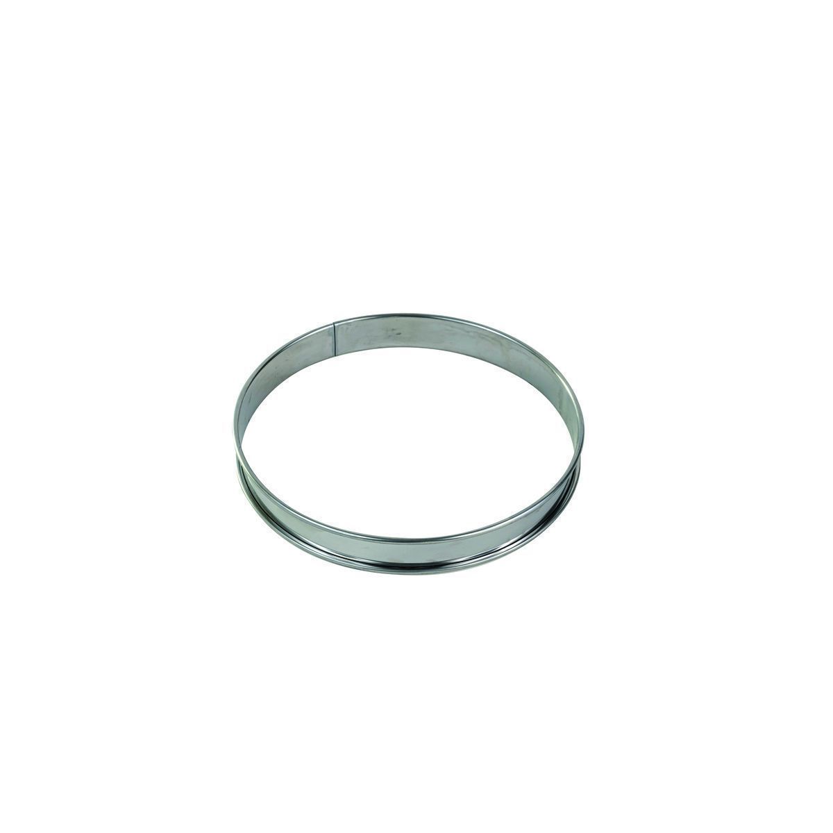 Gobel Stainless Steel Deep Tart Ring With Rolled Edges, 8.3 Inch Diameter