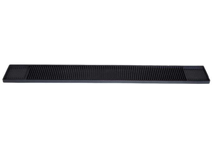 Winco Black Bar Rail Spill Mat, 27 X 3 1/4 Inch -- 12 Per Case
