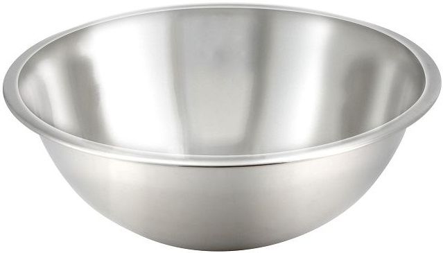 Winco Economy Stainless Steel Mixing Bowl, 4 Quart -- 12 Per Case