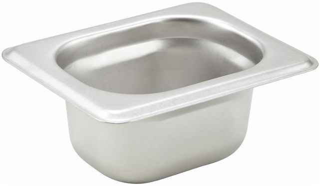 Winco 22 Gauge Stainless Steel Eighteenth Size Straight Sided Steam Pan, 2 Inch Depth -- 24 Per Case