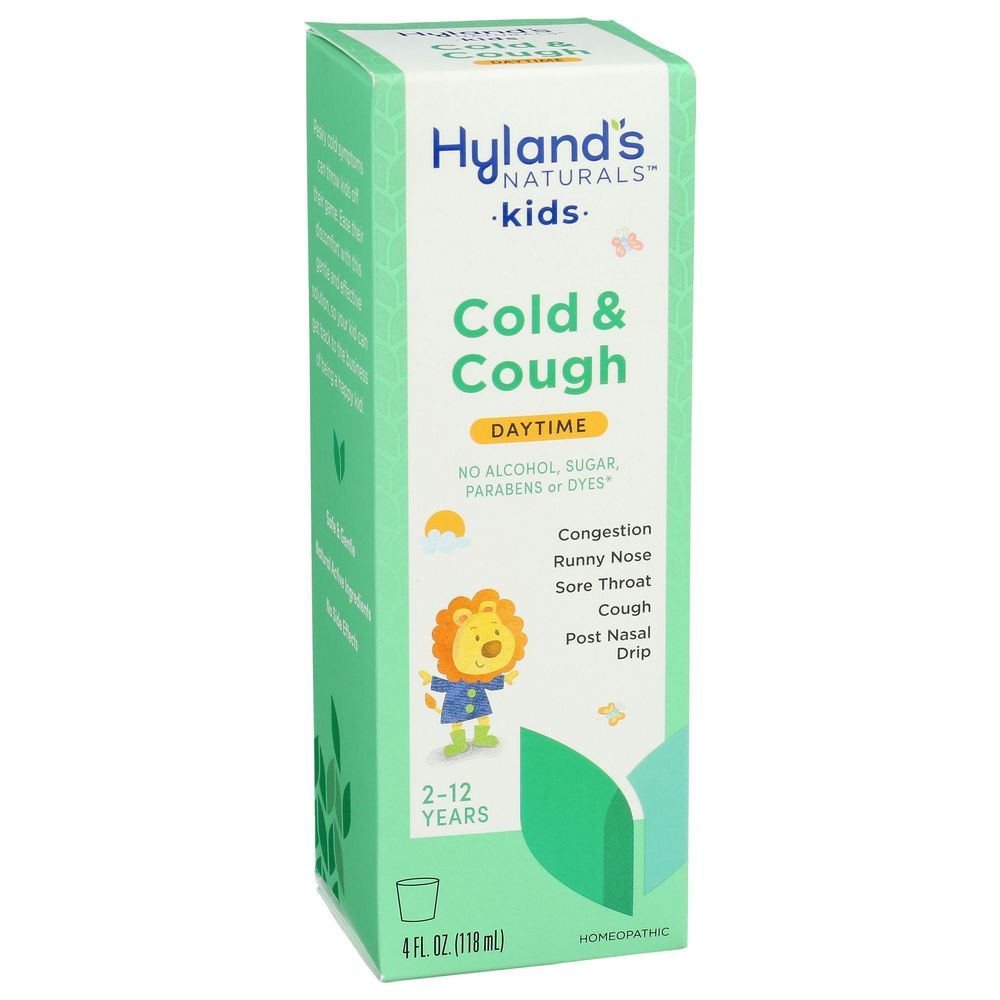 Hyland's Naturals Kids Daytime Cold And Cough, 4 Ounce -- 3 Per Case