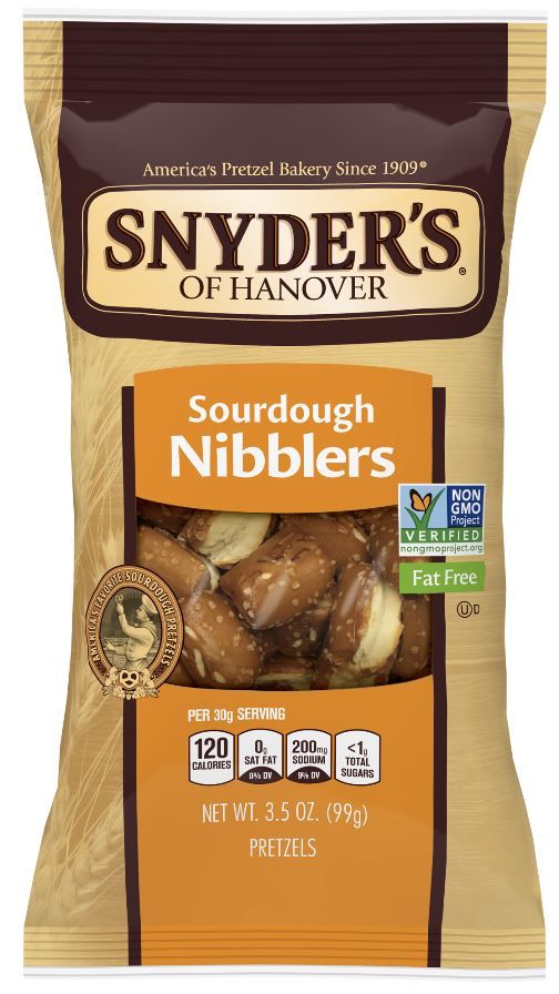 Snyder's Of Hanover Sourdough Nibblers Pretzel, 3.5 Ounce -- 8 Per Case