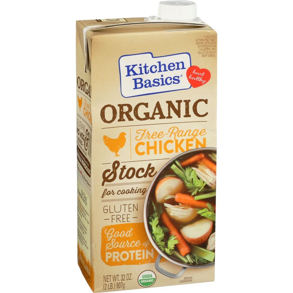 Kitchen Basics Organic Free Range Chicken Stock, 32 Ounce -- 12 Per Case