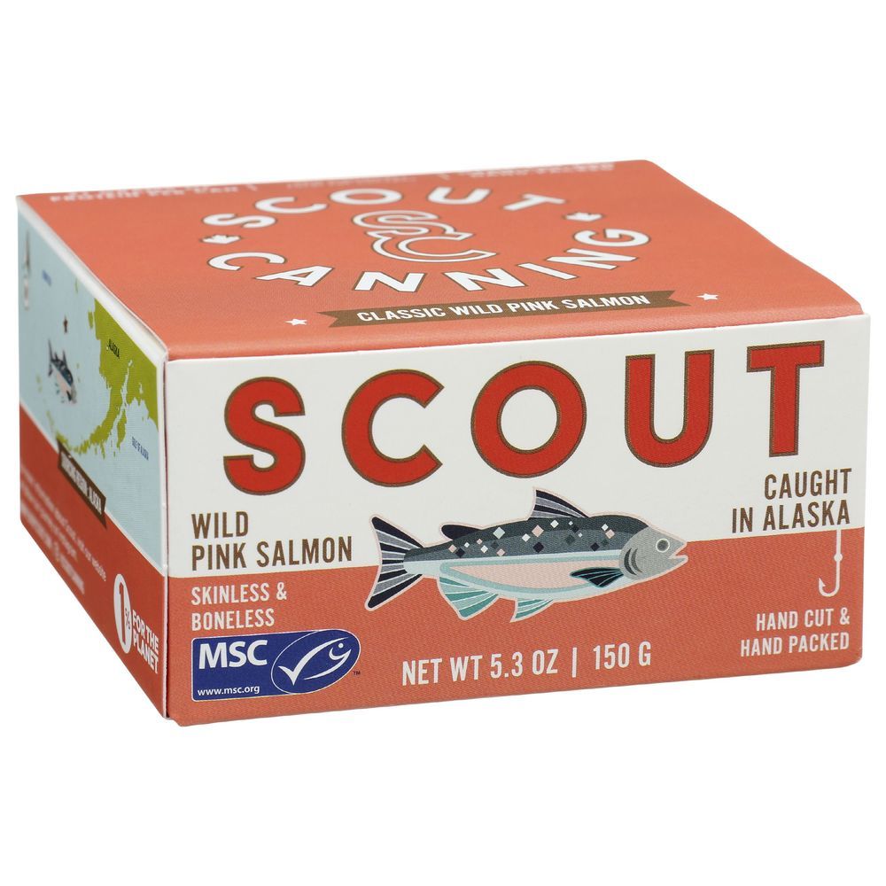 Scout Wild Pink Salmon, 5.3 Ounce -- 12 Per Case
