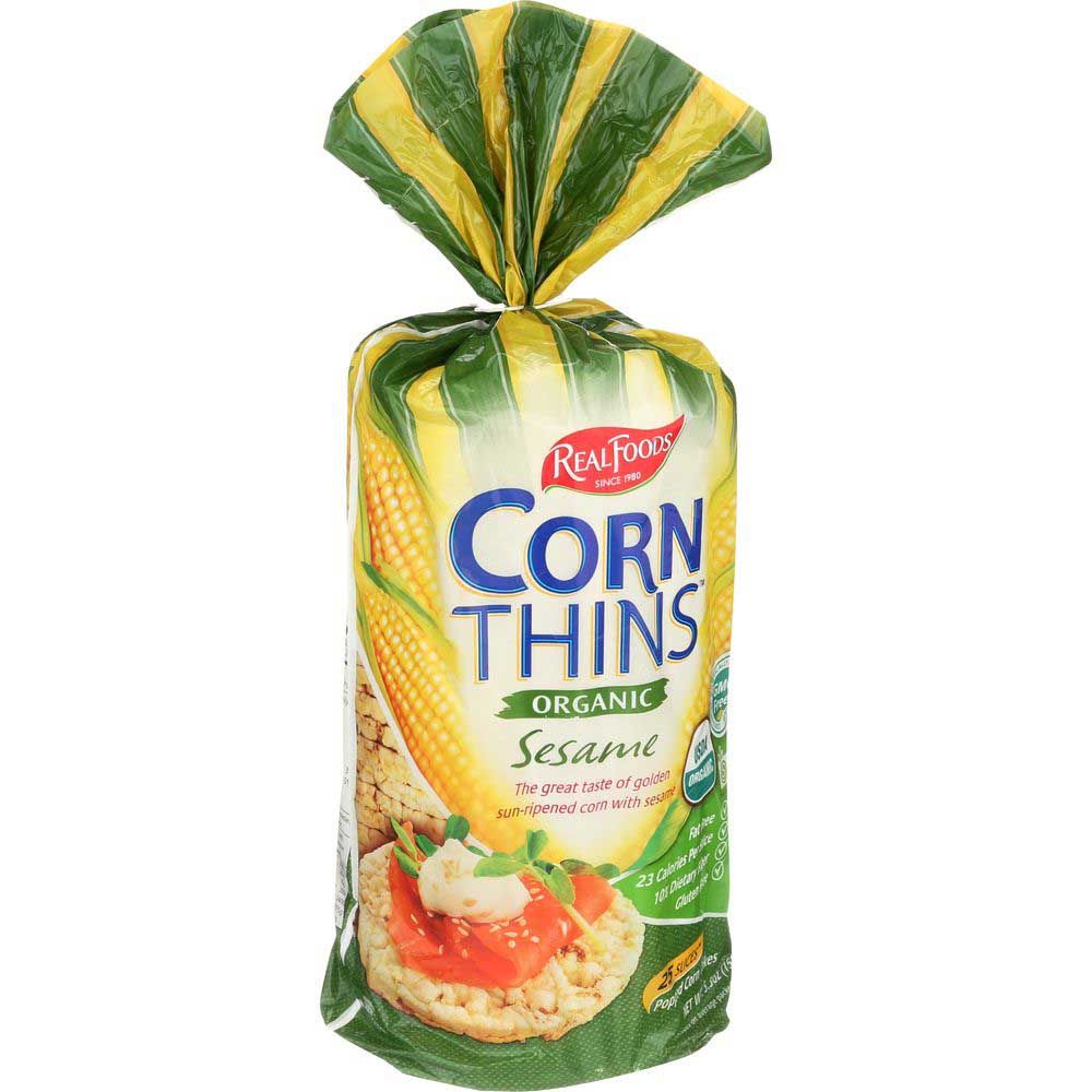 Corn Thins Organic Sesame, 5.3 Ounce -- 6 Per Case