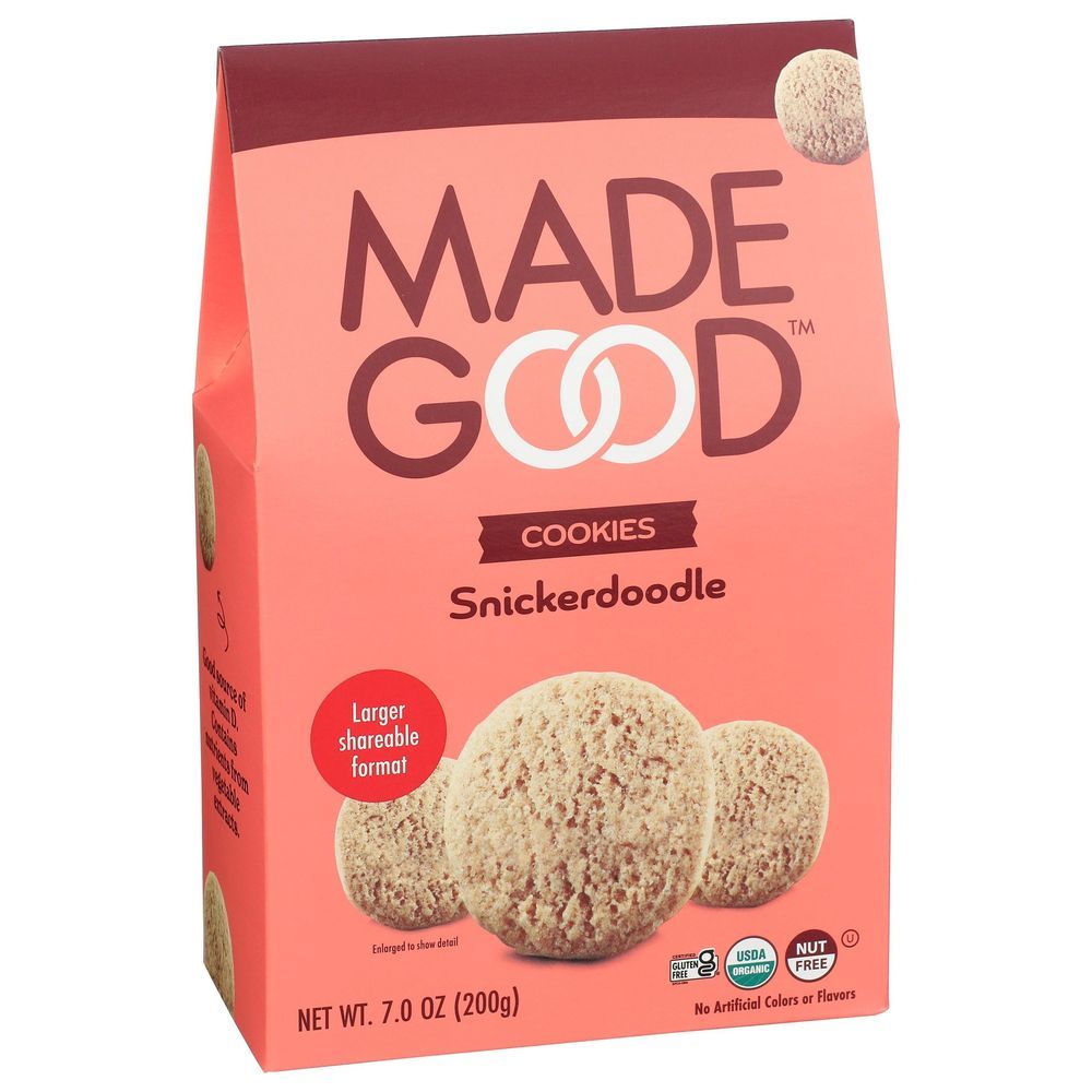 Madegood Organic Snickerdoodle Cookie, 7 Ounce -- 6 Per Case