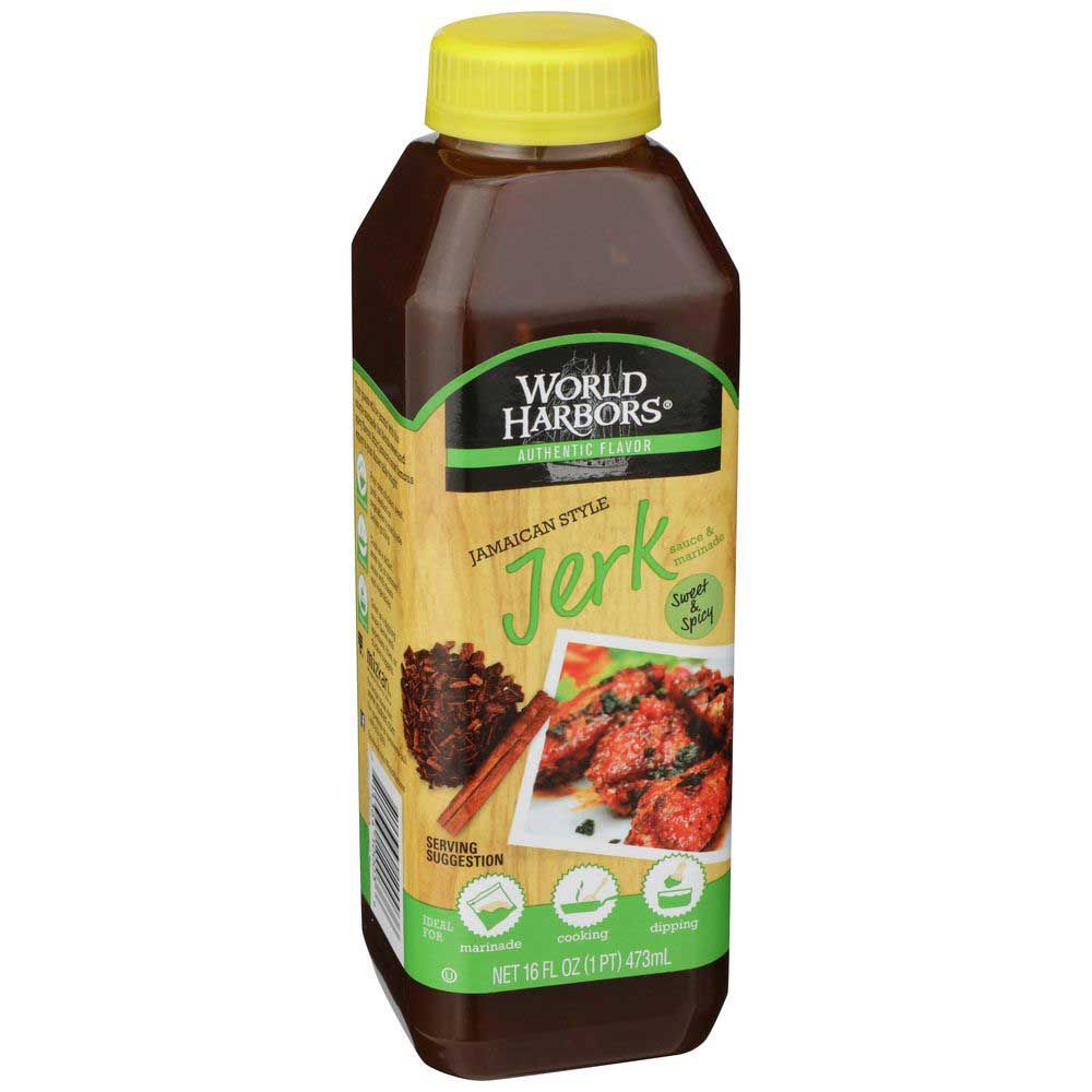 World Harbors Jamacian Style Jerk Marinade And Sauce, 16 Ounce -- 6 Per Case