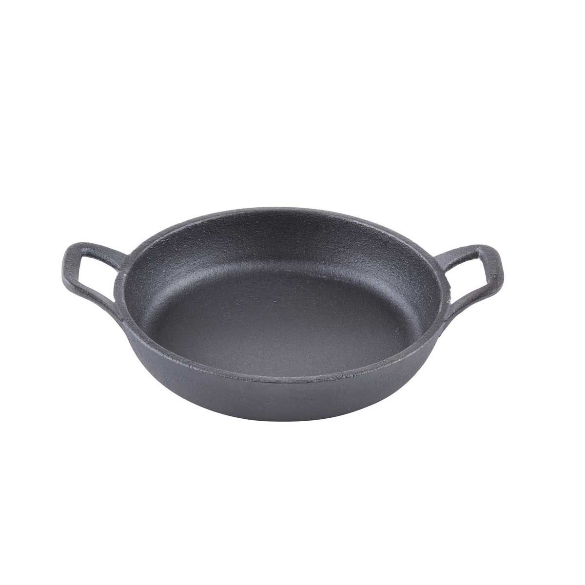 Tablecraft Cast Iron Cookware Round Mini Server With Handles, 12 Ounce Capacity