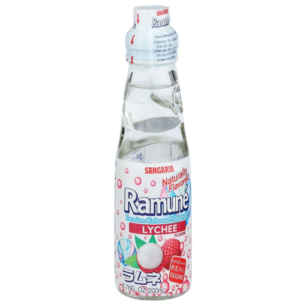 Sangaria Ramune Lychee Soda, 6.76 Fluid Ounce -- 18 Per Case