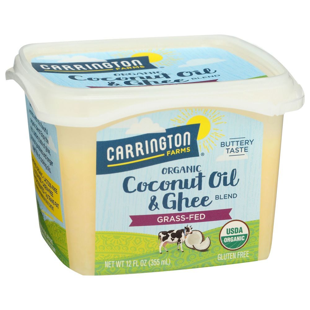 Carrington Farms Organic Ghee And Coconut Oil Blend, 12 Ounce -- 6 Per Case