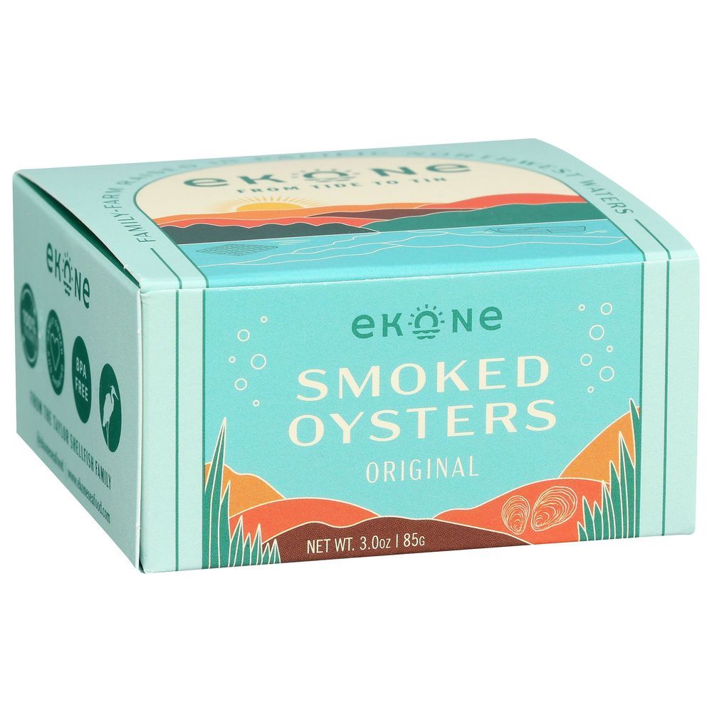 Ekone Original Smoked Oysters, 3 Ounce -- 6 Per Case