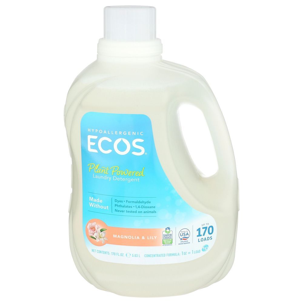 Ecos Magnolia And Lily Hypoallergenic Laundry Detergent, 170 Ounce -- 2 Per Case