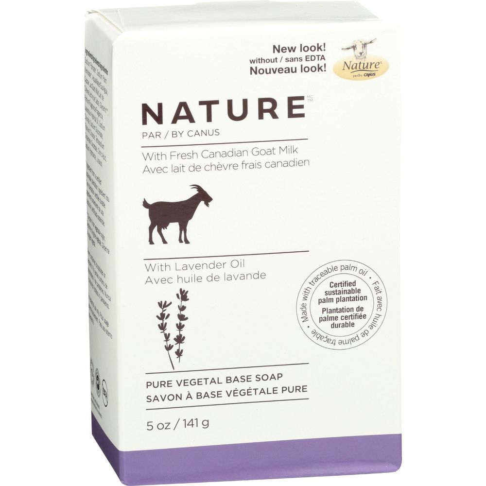 Nature By Canus Lavender Oil Pure Vegetal Base Soap, 5 Ounce
