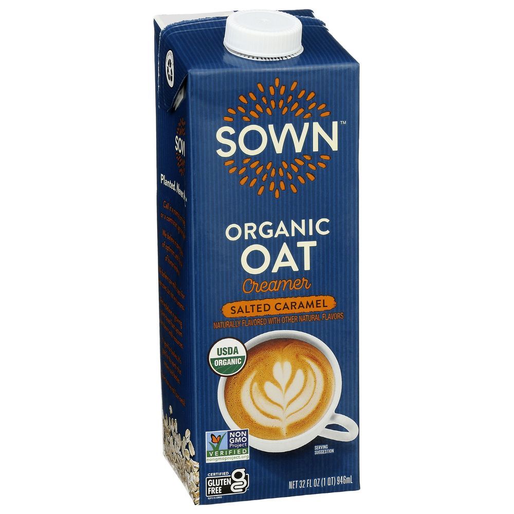 Sown Organic Salted Caramel Oat Creamer, 32 Fluid Ounce -- 6 Per Case