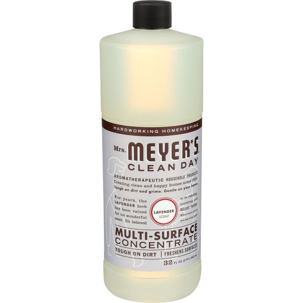 Mrs. Meyer's Clean Day Lavender Scent Multi Surface Cleaner Concentrate, 32 Ounce -- 6 Per Case