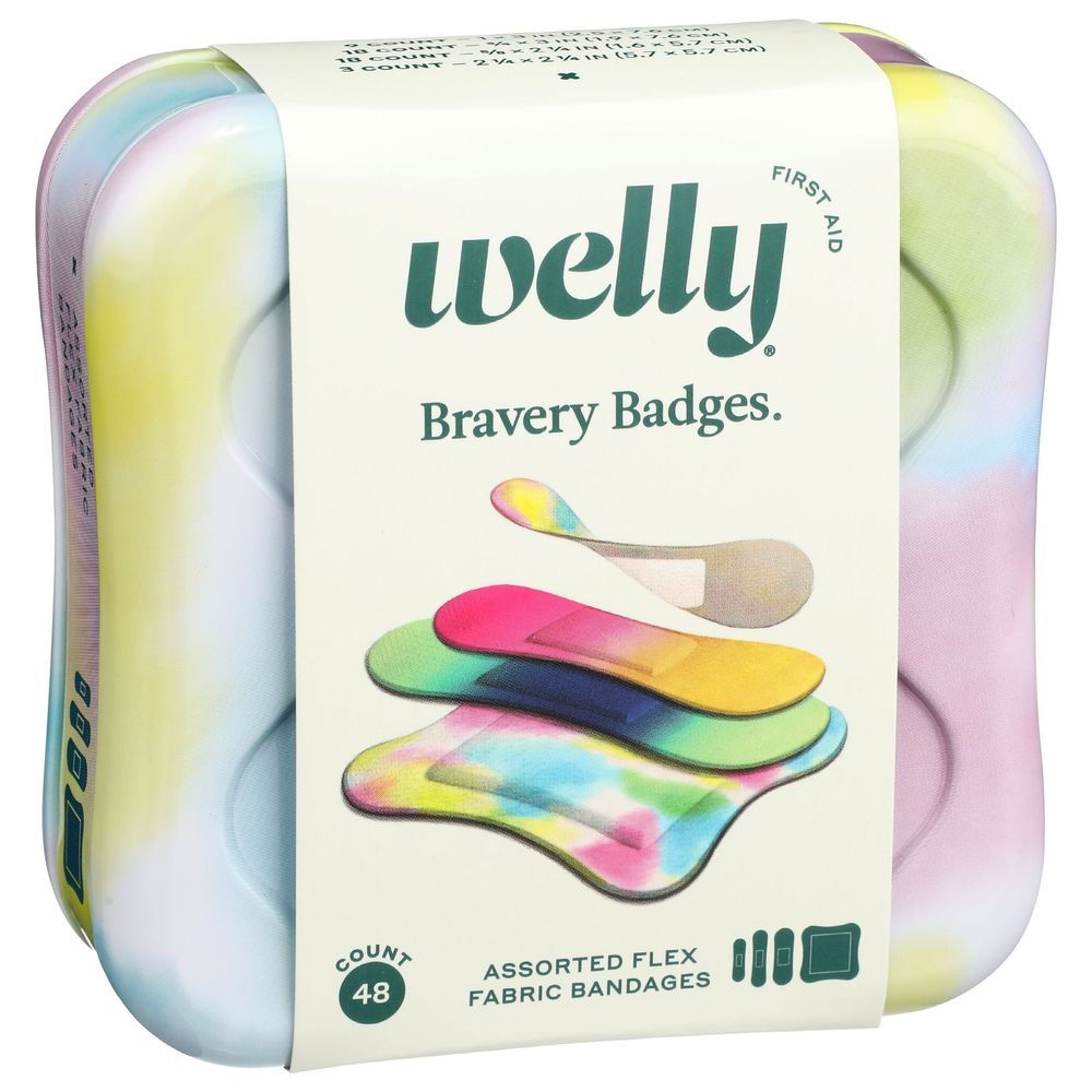 Welly Colorwash Flex Fabric Bravery Bandages, 48 Count