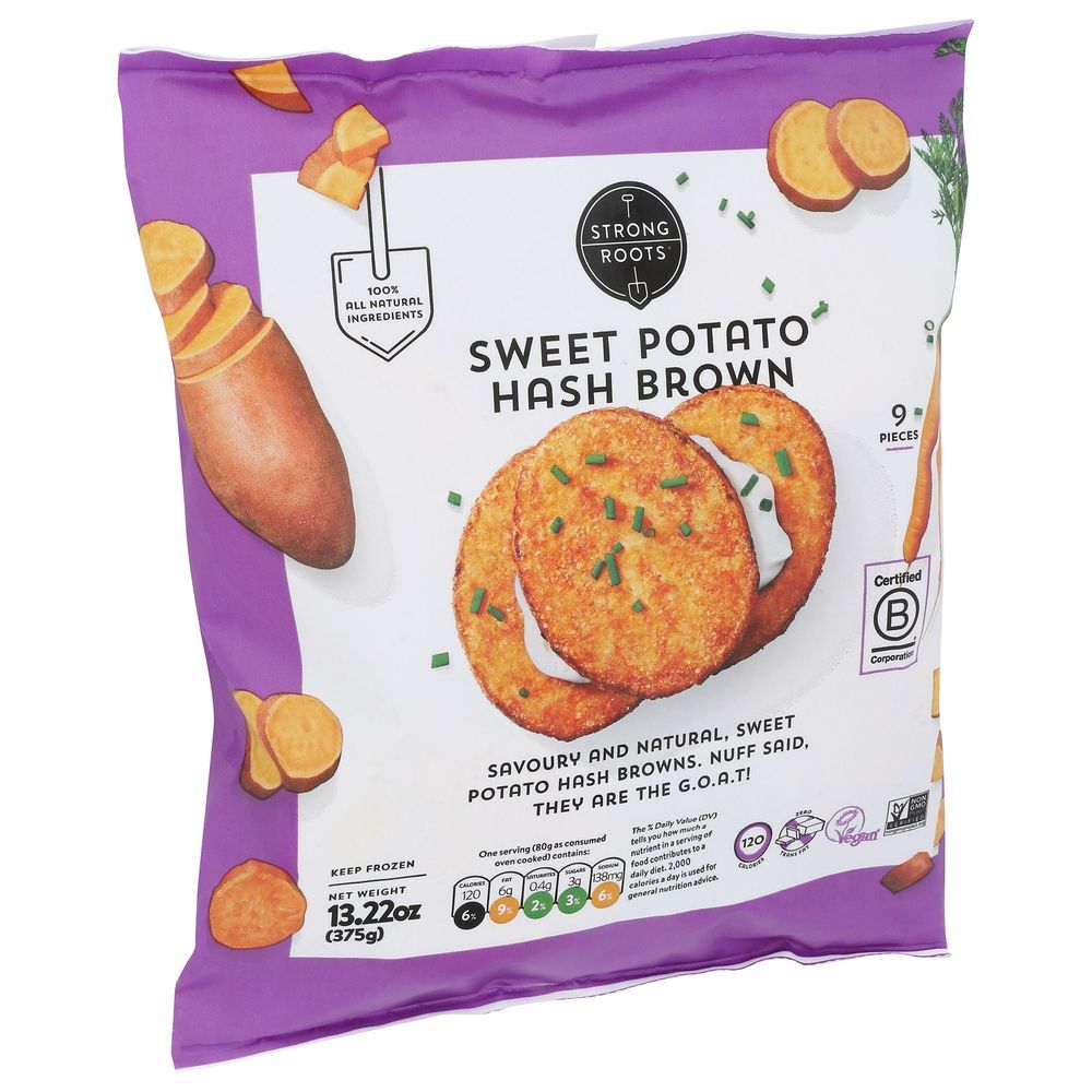 Strong Roots Hash Brown Sweet Potato, 13.22 Ounce -- 8 Per Case
