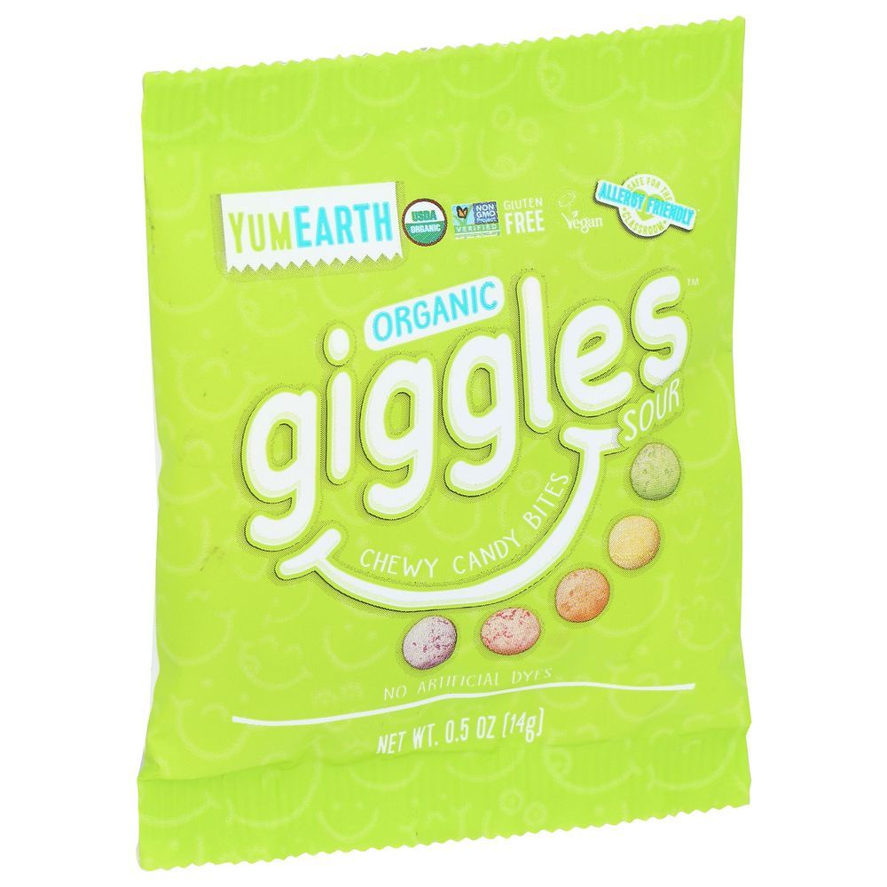 Yumearthorganic Assorted Sour Giggles, 7.5 Ounce -- 6 Per Case