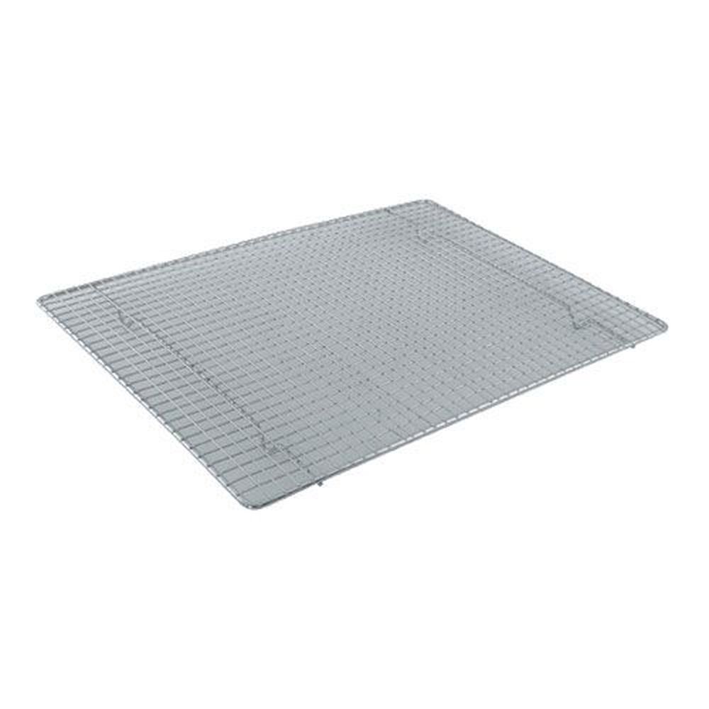 Winco Pgw-1216 Stainless Steel Chrome-plated Half Size Wire Sheet Pan Grate, 16.5 X 11.88 X 0.75 Inch