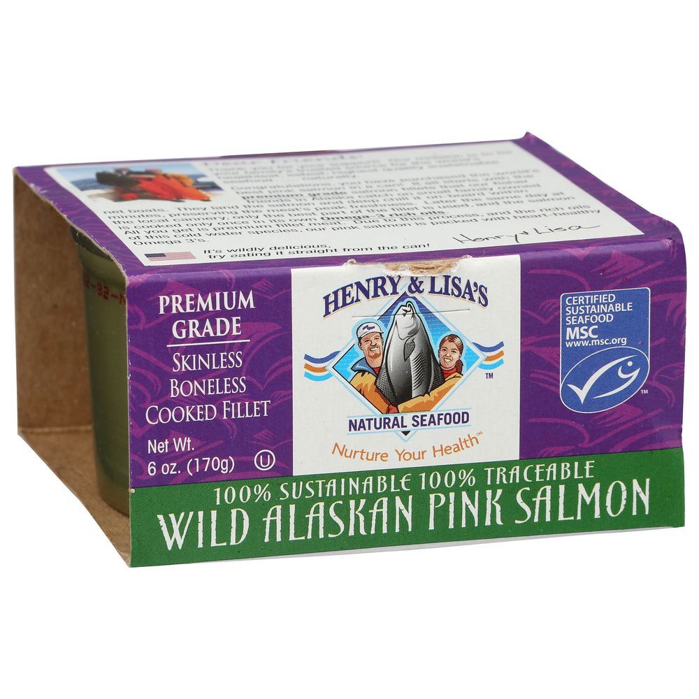 Henry & Lisa's Wild Alaskan Pink Salmon, 6 Ounce -- 12 Per Case