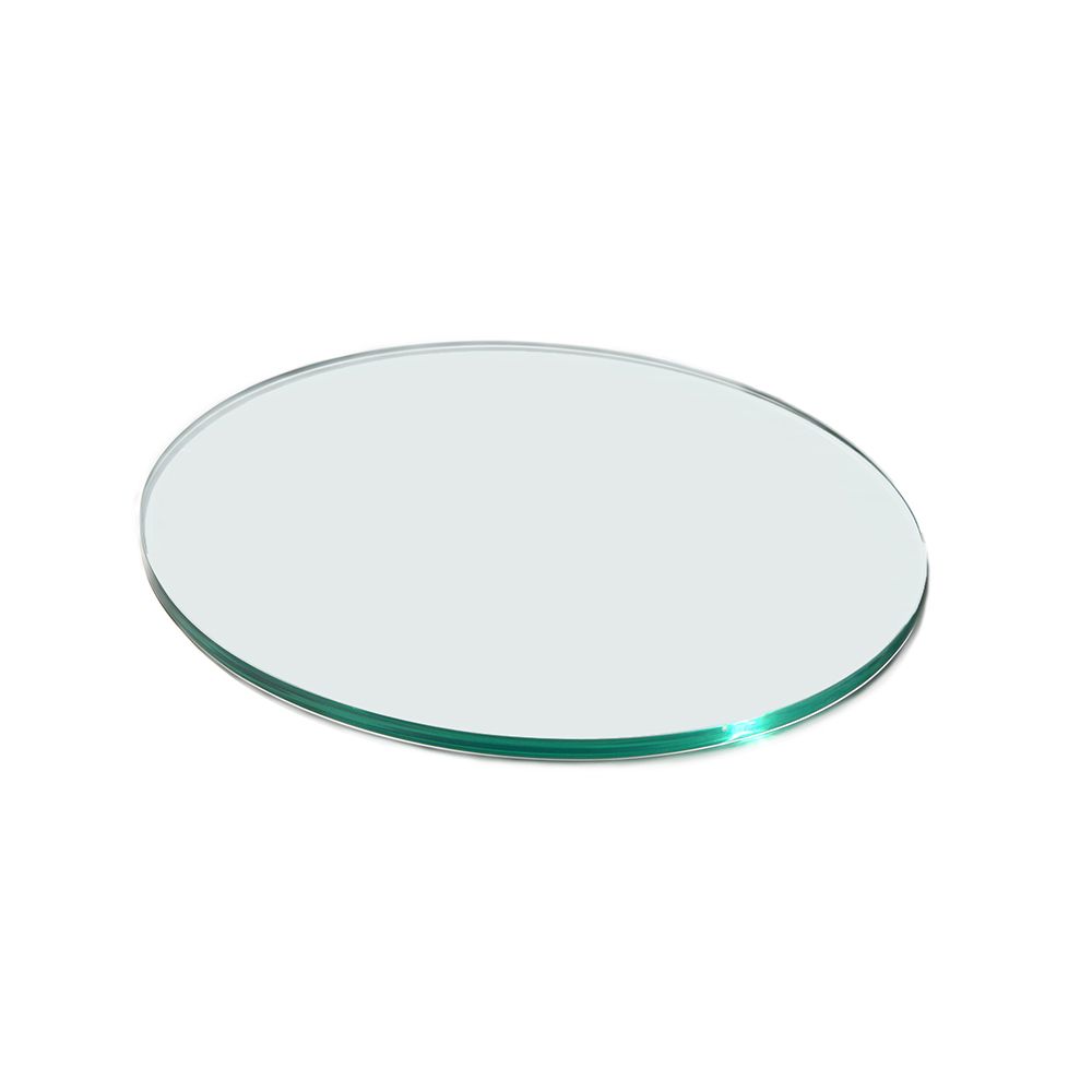 Rosseto Round Clear Tempered Glass Surface, 13.75 X 13.75 X 0.38 Inch